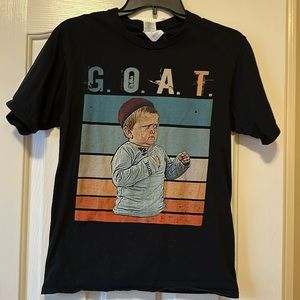 GOAT tshirt black size small